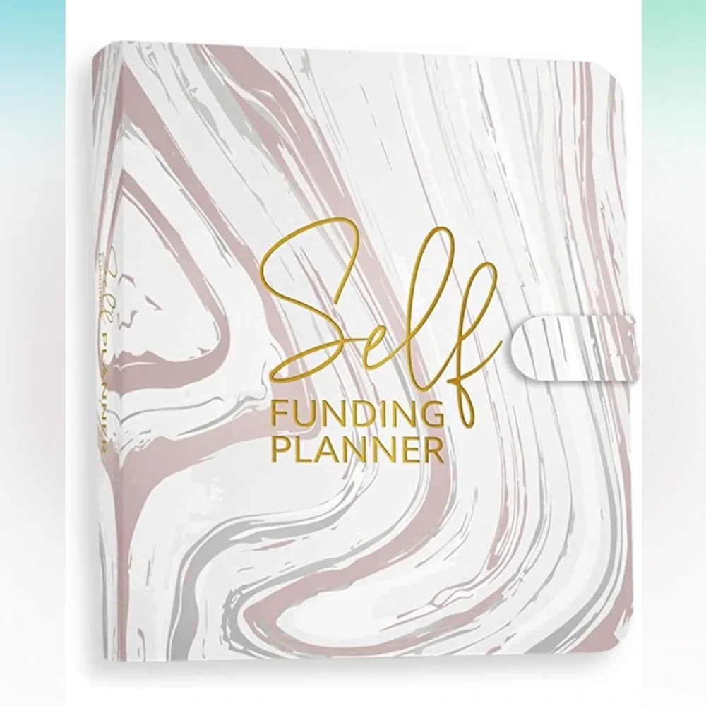 Self Funding Luxury Undated 12 Month Planner / Daily Organizer, Pink Marble, NEW